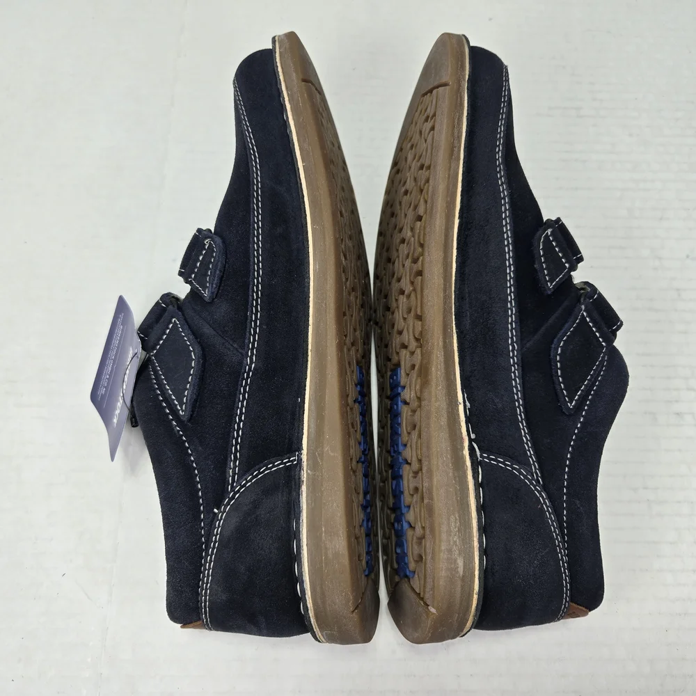 Birkenstock Unisex Tyler Oxford Velcro Closure Blue Suede Shoes EU 39 US W8 M6 - Picture 8 of 12